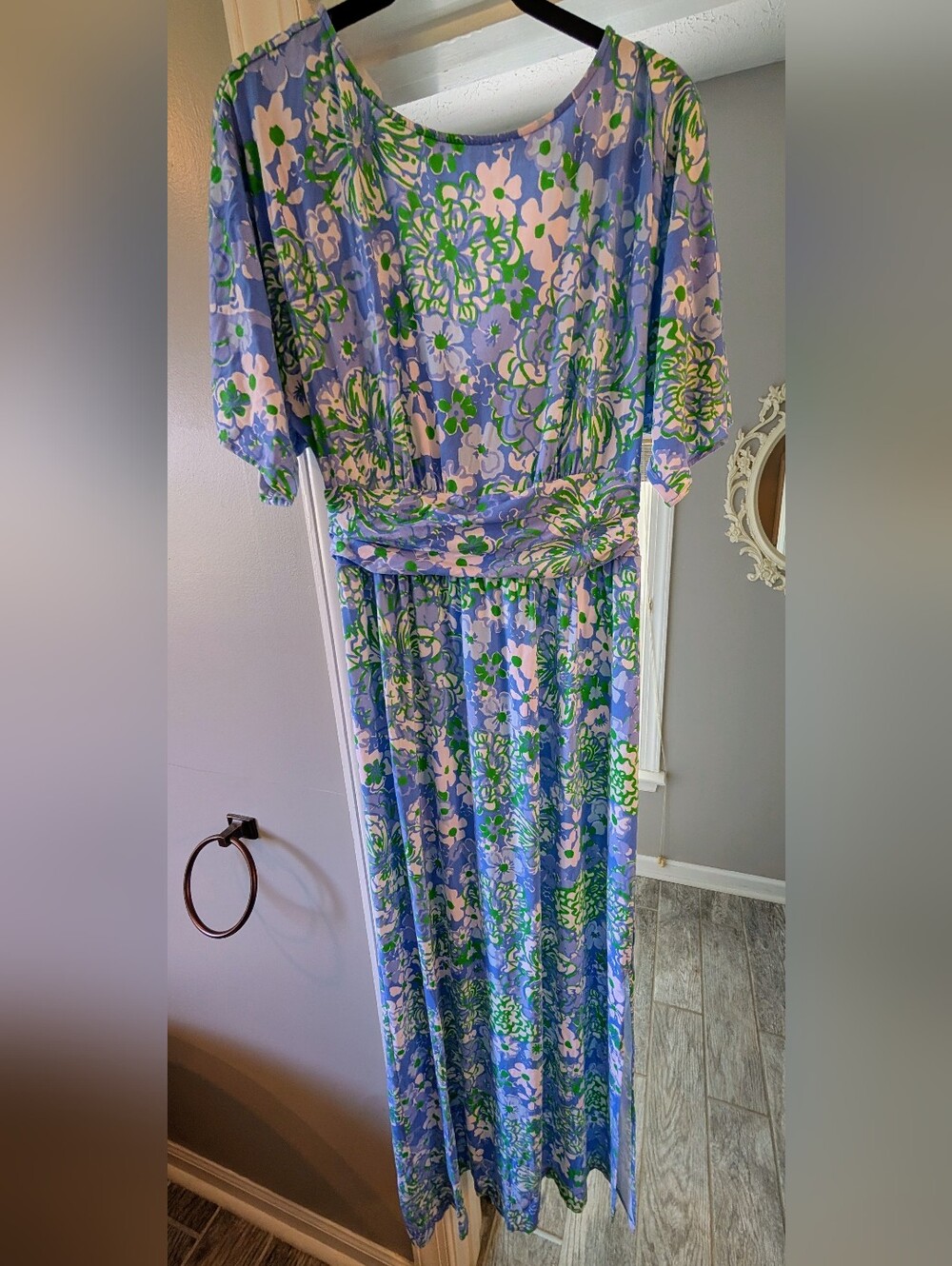 Lilly Pultizer EUC Large Floral Maxi ParagiDress